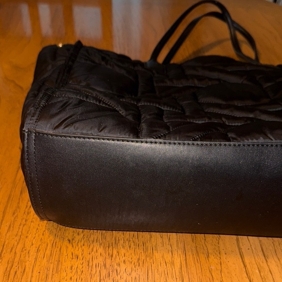 Tory Burch Black Quilted Tote - Picture 6 of 6